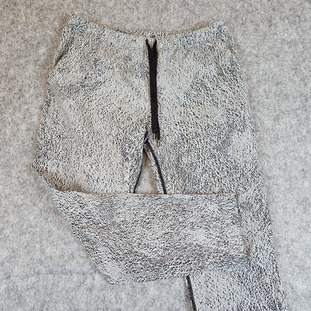 Lululemon Jet Pants Joggers Women 10 Gray Static Yoga Athleisure Drawstring